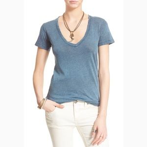 Free People Short Sleeve V-Neck Cake Tee